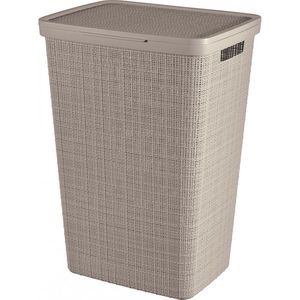 Curver Coș pentru rufe murdare Jute 58 l, taupe, maro taupe imagine