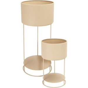 Set de suporturi metalice pentru flori Navelli bej, 2 buc., bej imagine