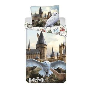 Jerry Fabrics Lenjerie de pat din bumbac Harry Potter Hedwig 02, 140 x 200 cm, 70 x 90 cm imagine