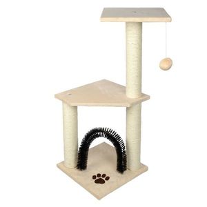 Tommi Scărpinătoare pentru pisici Julien bej, 35 x35 x 86 cm imagine