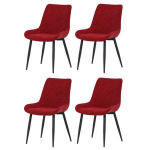 Set de scaune de sufragerie DCL-218 RED2, 4 buc., roșu imagine