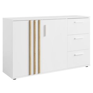 Comodă TOLIS 2D3S, albă, alb imagine