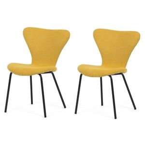 Set de scaune de sufragerie CT-S8010 YEL2, 2 buc., galben imagine