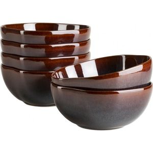 Mäser Set de boluri Cordelia Tropical 16 cm, 6 buc., maro imagine