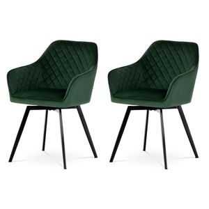 Set de scaune de sufragerie DCH-425 GRN4, 2 buc., verde imagine