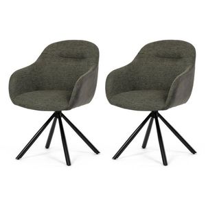 Set de scaune de sufragerie cu mecanism deîntoarcere DCH-Y1143 GRN2, 2 buc., verde imagine