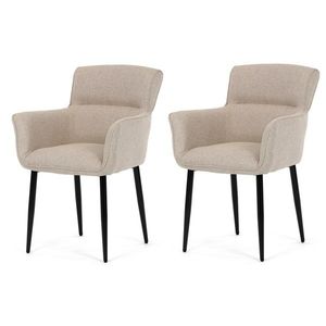 Set de scaune de sufragerie DCH-J2159 CRM2, 2 buc., crem deschis imagine