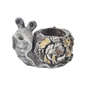 InDecor Ghiveci ceramic pentru flori melc Ebi, 30x 23 x 23 cm imagine