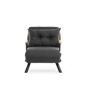 Scaun Sando Single Dark Grey, gri închis imagine