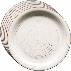 Mäser Set of 6 shallow plates Bel Tempo 27 cm, beige, bej imagine