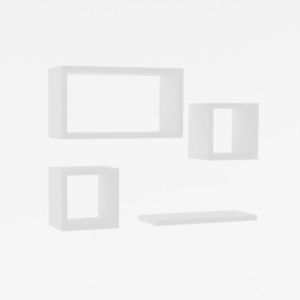 Raft Babi White, 4 bucăți, alb imagine