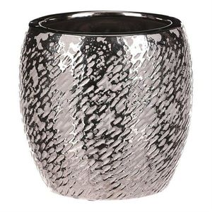 Hârtie de ambalaj pentru ghiveci de flori argintiuSilver pr. 17 cm, argintiu imagine