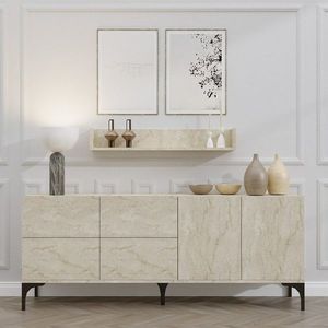 Dulap cu raft Stella Travertine, bej imagine