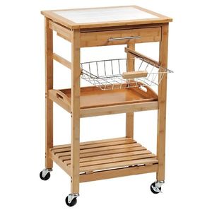 Kesper 25776 Cărucior de bucătărie cu blat delucru, 81 x 48 x 38 cm imagine