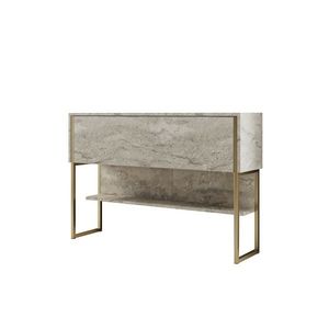 Comodă Luxe Travertine and Gold, bej imagine