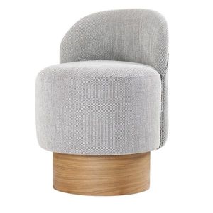 Taburet Barren Puf Grey, gri imagine