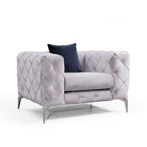 Scaun Como Light Grey, gri deschis imagine