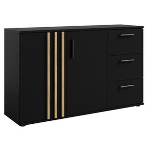 Comodă TOLIS 2D3S, negru, negru imagine