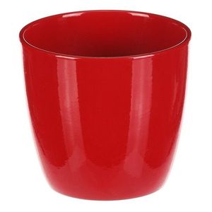 Vase de flori din ceramică Teracotă, diametru 12cm, roșu imagine