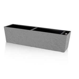 Flower Lover Ghiveci cu auto-irigare Supreme Stonegri, 75 cm, gri, 75 cm imagine