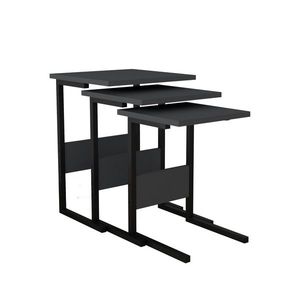 Măsuță auxiliară Sali Black, 3 buc. imagine