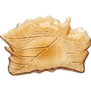 Tavă de sticlă List 26, 3 × 25, 5 × 4 cm, maro, maro imagine