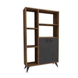 Bibliotecă Meldan Anthracite and Walnut imagine