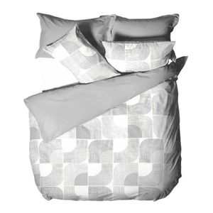 B.E.S. Petrovice Lenjerie de pat din flanel NordicGrey, 140 x 200 cm, 70 x 90 cm imagine