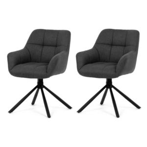 Set de scaune de sufragerie cu mecanism deîntoarcere HC-532 GREY2, 2 buc. imagine