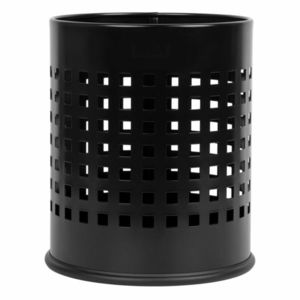 Alda Coș de gunoi Officer perforat 7 l, negru, negru, 7 l imagine