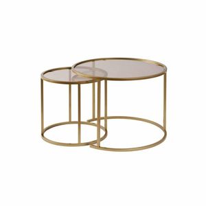 Set de măsuțe de cafea Aurum Gold and Bronze60 cm, 2 buc., bronz imagine