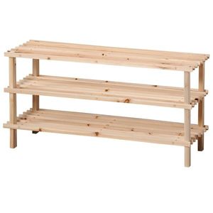 Kesper 69723 Dulap pentru pantofi cu 3 rafturi, deschis, 77 x 40 x 26 cm imagine