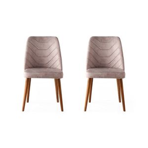 Set de scaune de sufragerie Dallas Pink, 2 buc., roz, 2 buc. imagine