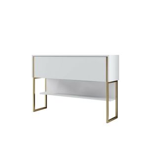 Comodă Luxe White and Gold, alb imagine