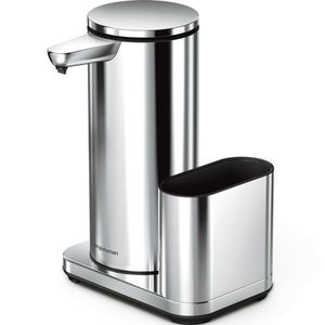 Simplehuman Dozator fără atingere cu suport pentruburete 414 ml, oțel inoxidabil lucios imagine