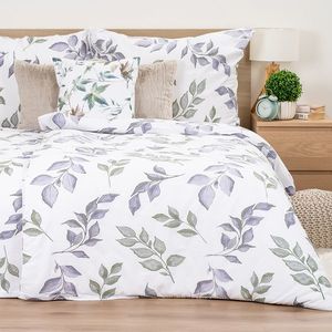 4Home Lenjerie de pat din crep Soft Leaves, 160 x 200 cm, 70 x 80 cm imagine