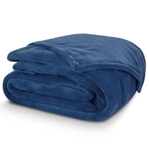 Carbotex Pătură microfibră albastră, 150 x 200 cm imagine