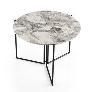 Masă de sufragerie Yaprak Atlantic Pine, gri imagine