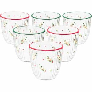 Set de 6 pahare de Crăciun Xmas Leaves 295 ml imagine