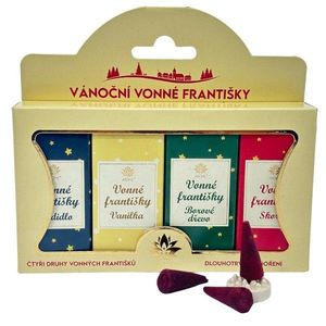 Arome Frangipaniere de Crăciun cu suport, mix de 4arome, câte 10 bucăți imagine