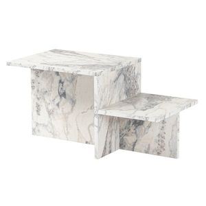 Măsuță de conferință Harmony Fressia Marble, gri deschis imagine