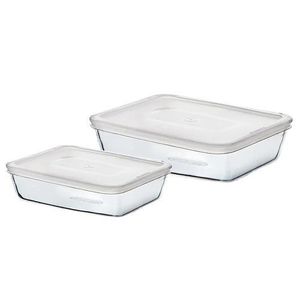Pyrex Set de recipiente din sticlă 2 buc., 1, 5 l +2, 6 l imagine