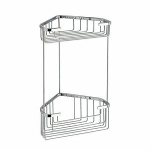 GEDY 2482 Smart raft de colț cu două etaje 20 x32, 5 x 15, 1 cm, argintiu imagine