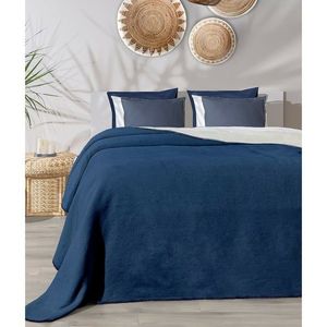 Pătură Twin albastru și crem, 150 x 200 cm, 150 x 200 cm imagine