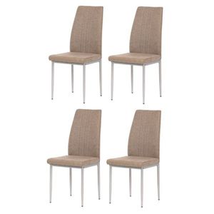 Set de scaune de sufragerie DCL-379 BR2, 4 buc., maro deschis imagine