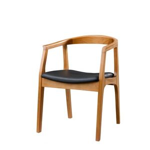 Scaun de sufragerie Albero Black and Walnut imagine