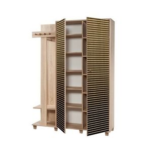 Cuier cu dulap Garmanto Sonoma Oak Double, maro imagine