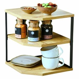 Kesper 27833 Raft de bucătărie pentru colț, stejarsonoma, 26 x 26 x 28 cm imagine