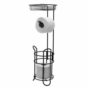 RIDDER 2163910 Mila suport cu suport pentru hârtieigienică, negru imagine