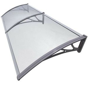 Marchiză copertină pentru ușă, 100 x 200 cm, transparent, NEDIVIZAT, pur imagine